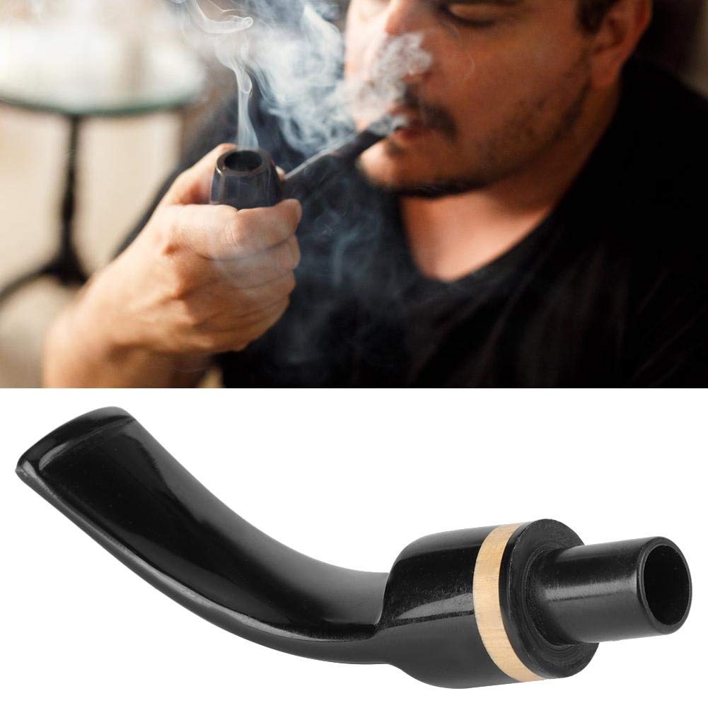 Amazon.co.jp: 喫煙パイプマウスピース、黒の再利用可能な煙たばこ