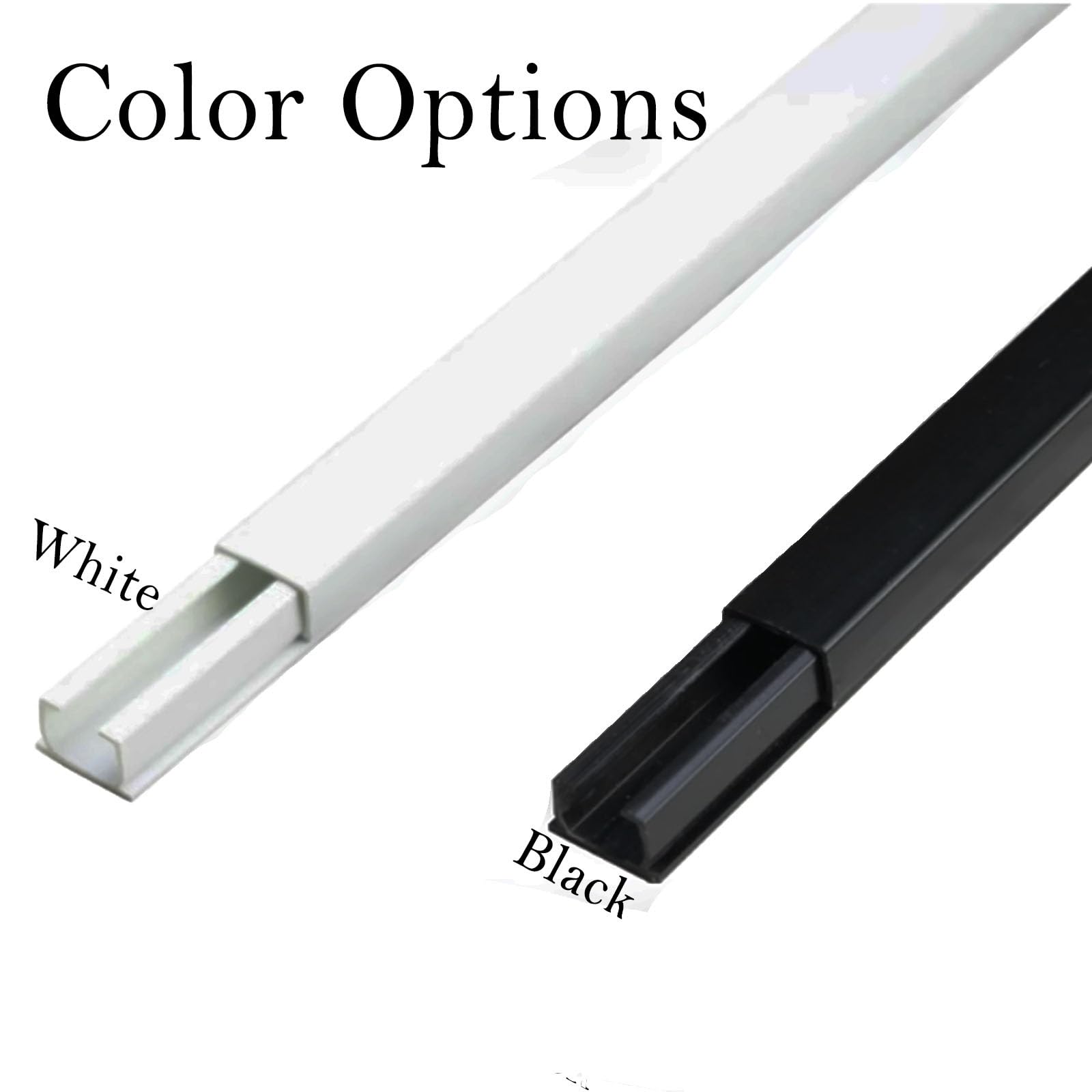 canalina passacavi muro Canalina per cavi e canalina condutture, bianco e nero, supporto adesivo stacca e incolla, copertura cavi a forma scatola Spegnitore(White 4 PCS,W 39 MM H 19 MM)