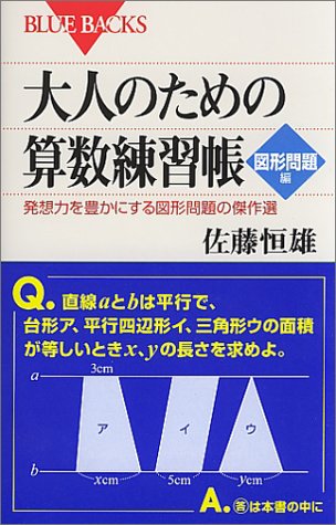 大人のための算数練習帳 図形問題編―発想力を豊かにする図形問題の傑作 大人のための算数練習帳 図形問題編―発想力を豊かにする図形問題の傑作