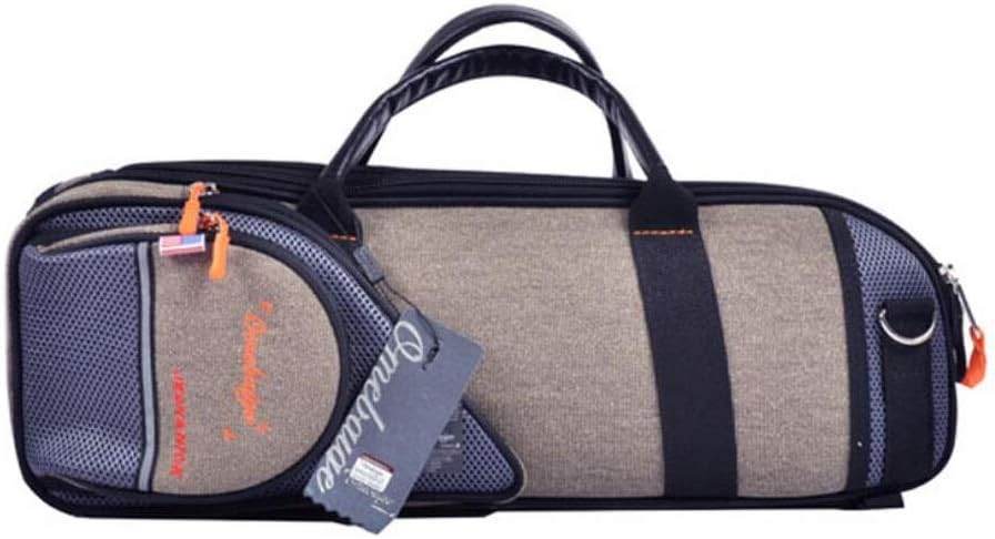 1.57inch Thickened Foam Shock-absorbing Double Shoulders/Single Shoulder/Portable Bb Trumpet Bag Waterproof Moisture-proof Trumpet Box Brass Instrument Case