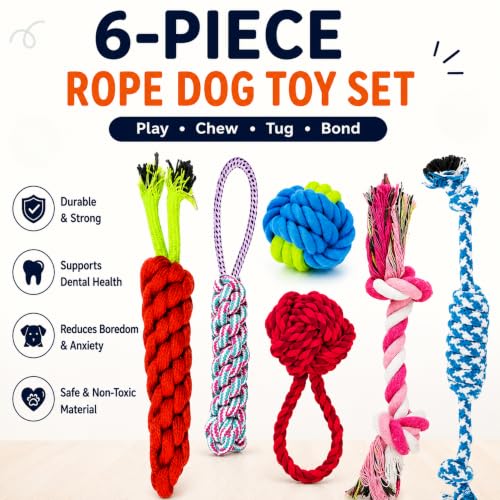 Image of Dog Rope Toys Set of 6