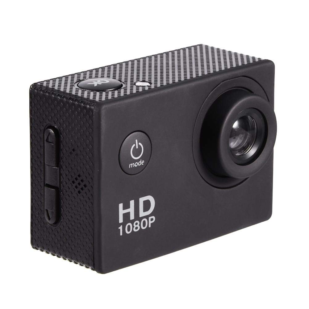 Bewinner Videocamera di azione Impermeabile 30M - HD 1080p per Ciclismo, Escursionismo, Subacquea, Sport all'aperto, Nuoto (Nero, Mini DV, SD)