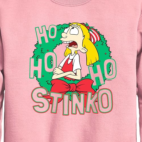 HYBRID APPAREL - Hey Arnold! - Ho Ho Ho Stinko - Toddler and Youth Crewneck Fleece Sweatshirt2