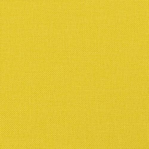 Sofá de 3 plazas con taburete de tela amarillo claro de 180 cm de largo para salón 7