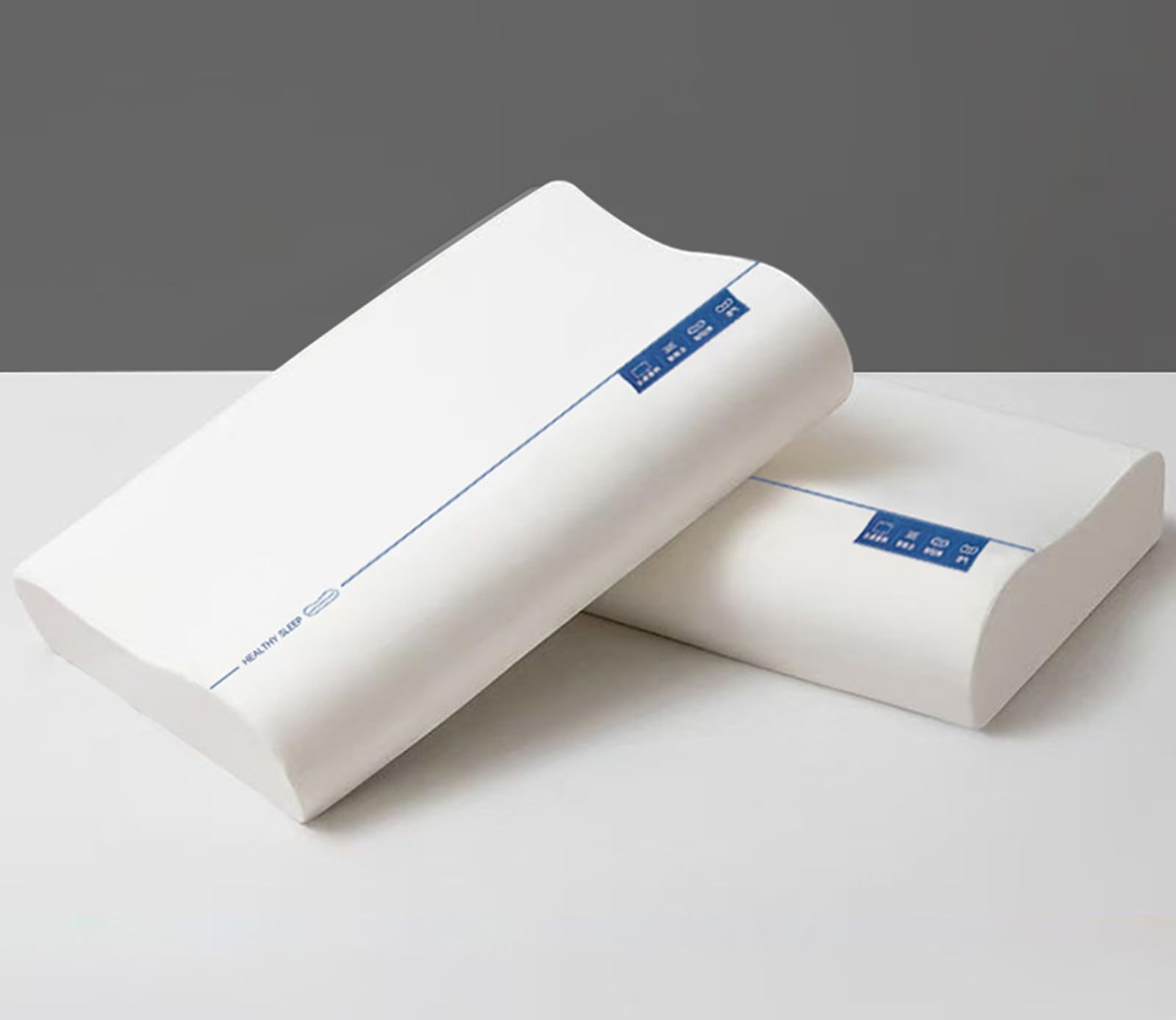 Cuscino cervicale per alleviare Il Dolore al Collo, Cuscino cervicale in Memory Foam per Dormire, Cuscino Ortopedico Regolabile a Sandwich,40 * 60 cm
