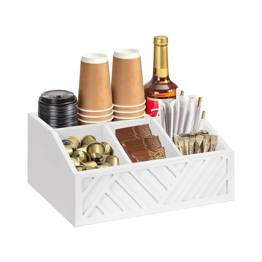 Contenitore Tazzine e Zucchero 5 Vani(White)