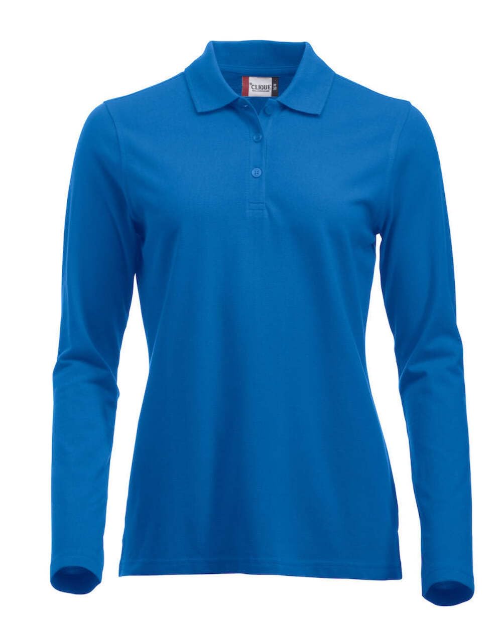 CliQue Women's Clique Classic Long Sleeved Womens Marion Polo Shirt, Blue (Royalblue), S UK