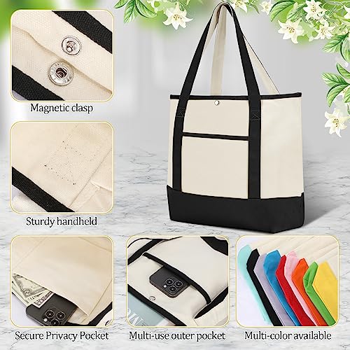 Sanwuta-9-Pcs-Canvas-Tote-Bags-with-Pocket-177-Reusable-Grocery-Shopping-Cloth-Bag-for-Women-Men-DIY-Craft