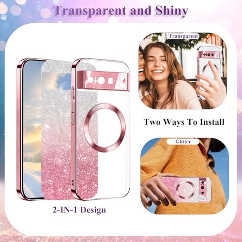 Coque Google Pixel 8 Pro transparente avec protecteur objectif photo