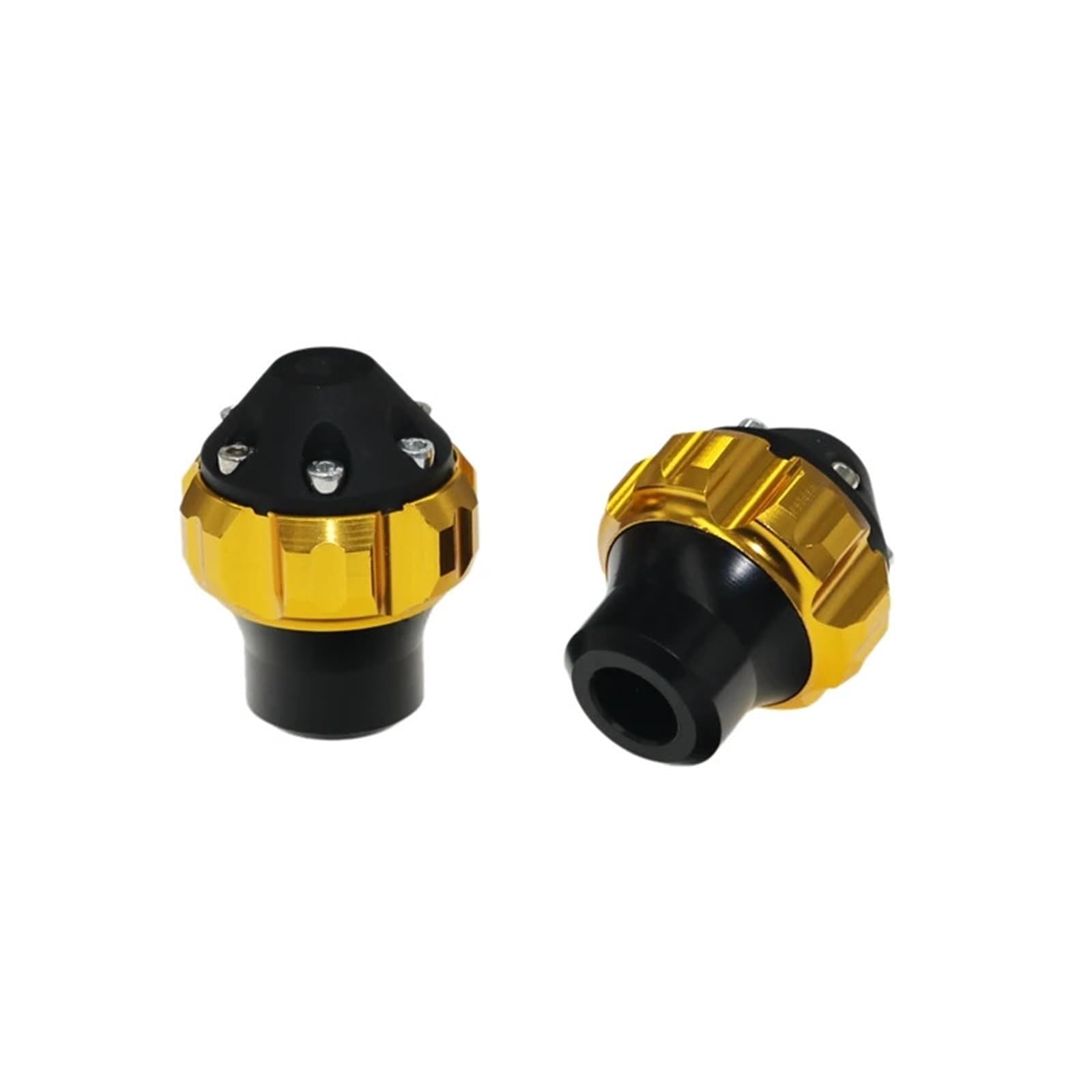 DGHBNP Frame Sliders Universal Motorcycle Scooters Shock Absorption Cup Drop Front Fork Frame Sliders Crash Pad Falling Protection Frame Slider(Gold)
