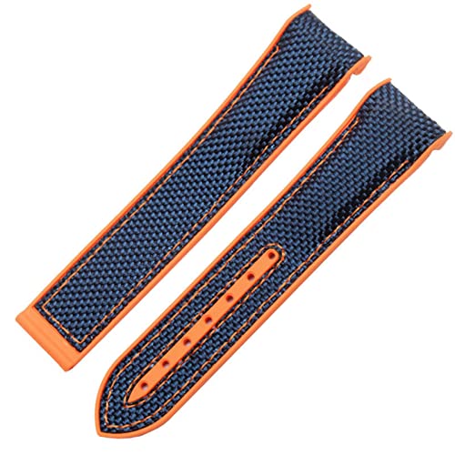 Bracelet Omega Seamaster 300 en silicone nylon avec boucle déployante pliable