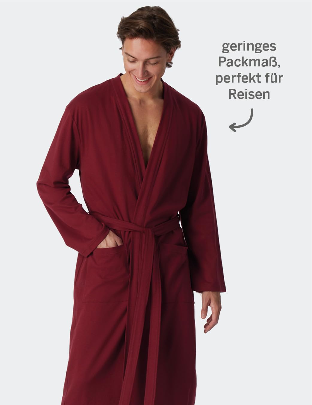 Schiesser Accappatoio Fine Interlock Uomo