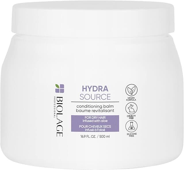 BIOLAGE Hydra Source Conditioning Balm | Hydrates, Nourishes & Restores Shine | For Dry Hair | Sulfate, Paraben & Silicon...