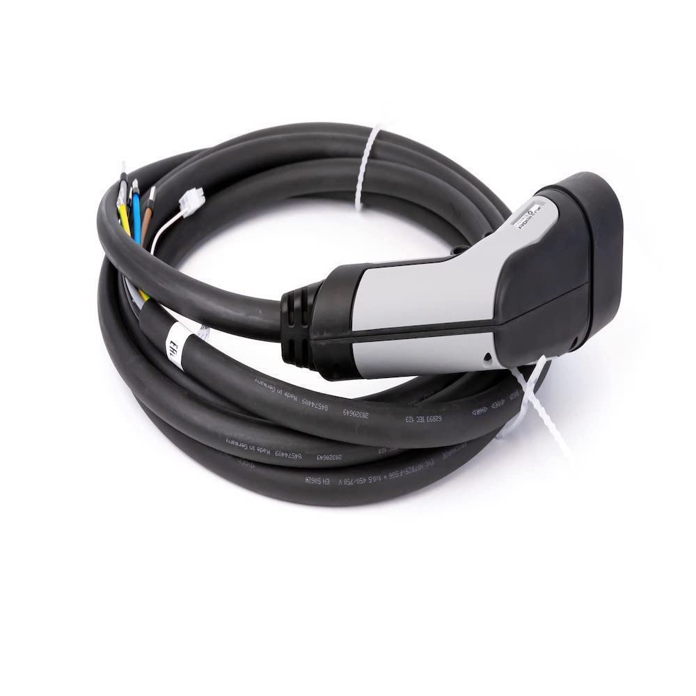 Schneider Electric, EVlink, EVP1CBS323C45, cable adjunto, T2 32A 3-Ph IEC 4,5 m Smart Wallbox