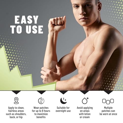 Image of TOLEVITA Post Workout Muscle Recovery Patches with Vitamin C - 36 Patches for Active Lifestyle Support, Helps Soothe and Refresh After Exercise, Convenient and Easy-to-Use for Men and Women