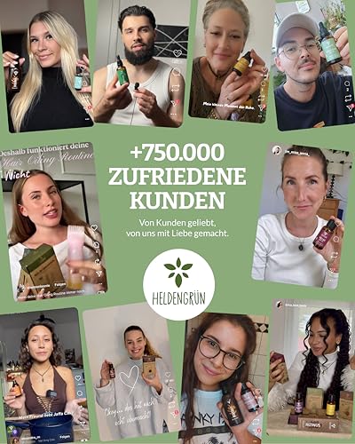 Heldengrün® BIO Oregano Öl [HOCHDOSIERT] mit +82% Carvacrol - Zertifiziertes Lebensmittel zum Einnehmen - Oreganoöl Bio aus Griechenland - Oregano Oil