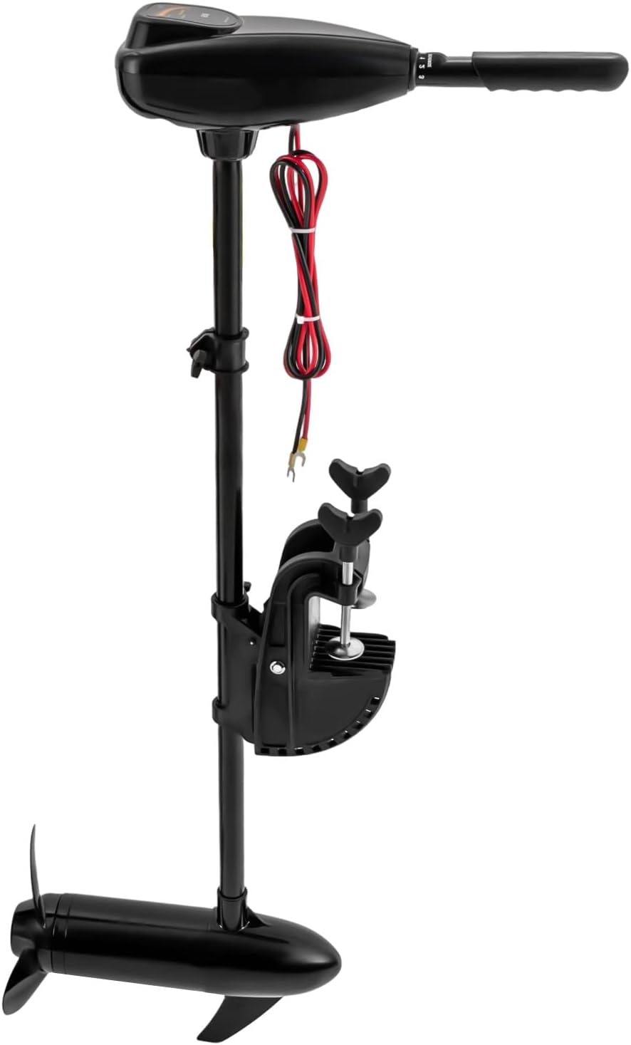 12V/24V Electric Outboard Trolling Motor|Outboard Motor Adjustable Speed - 8 Gears Thrust Electric Boat Engine, for Boats, Inflatable boats, Kayaks (24V85lb)