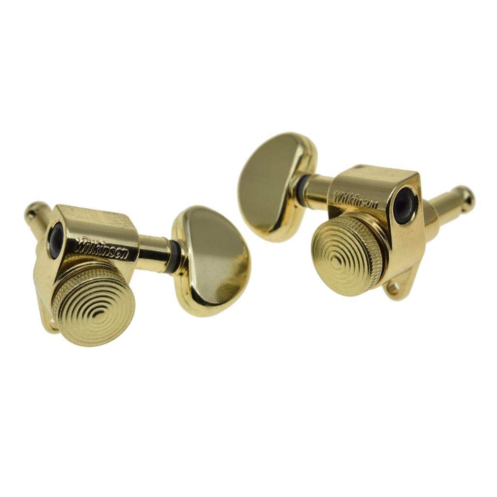 Wilkinson Locking Tuners 3x3 Full Size Locking Guitar Tuners Tuning Keys Pegs Guitar Machine Heads for Les Paul or Acoustic Guitars Gold - Image 3