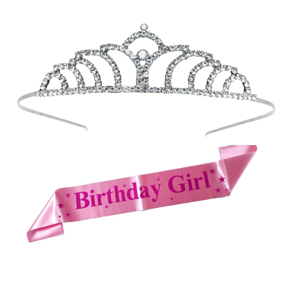 See full amazon price history chart for Decofy Birthday Sash For Girls- Set of 2 Birthday Girl Sash and Crown | Silver Crown For Birthday Girl | Pink Birthday Sash for Women | Birthday Sash and Crown Decofy Birthday Sash For Girls- Set of 2 Birthday Girl Sash and Crown | Silver Crown For Birthday Girl | Pink Birthday Sash for Women | Birthday Sash and Crown (B0CYLYQ649) Amazon Price History, Amazon Price Tracker