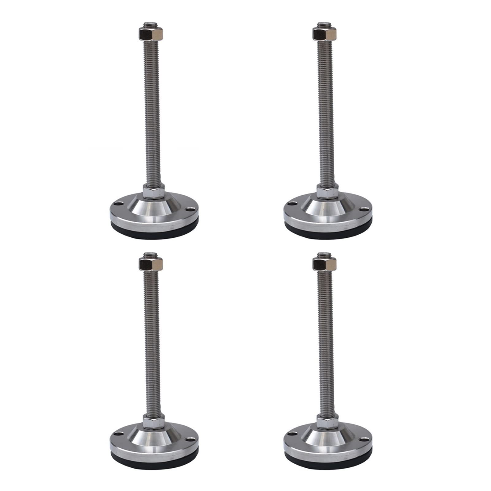 vfdaSWQQ levelling foot, 4PCS Heavy-Duty Adjusting Feet, Non-Slip Leveling, for Workbenches, Tables, Stainless Steel