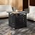 Aoxun 28" Propane Fire Pit Table Ceramic Top, 50000 BTU Outdoor Patio Heater with Lava Rocks, Rectangle Gas Fire Pits for Outside Patio with Removable Lid, Black