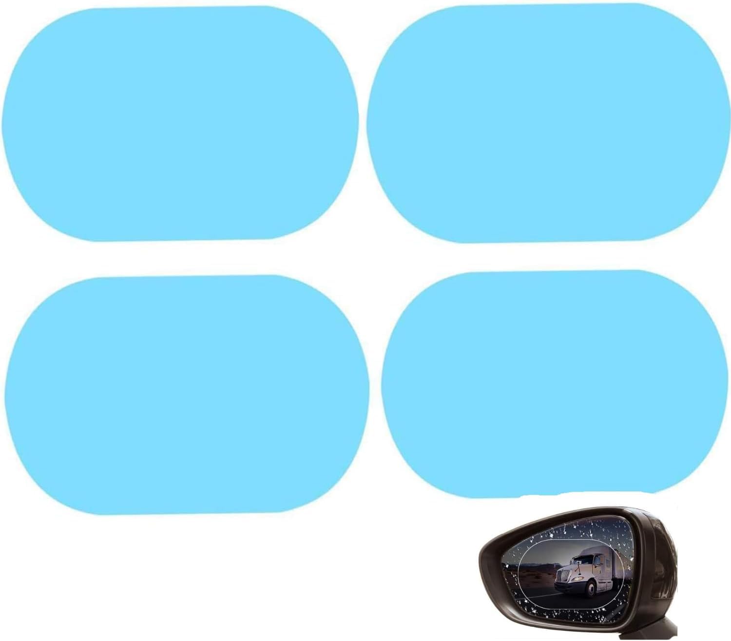 R-timer 16 Pcs Rear View Rainproof Film for Citroen C1 (Bj.2005-2013)