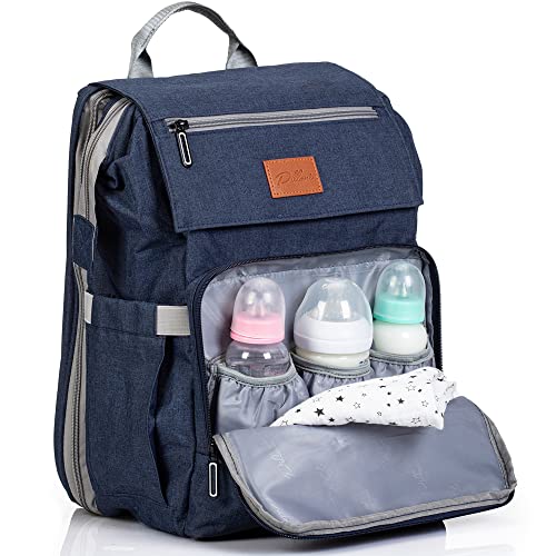 Image of PILLANI Baby Diaper Bag Backpack - Large Bag for Boys & Girls, Waterproof Diaper Backpack - Travel Diaper Bags w/Changing Pad, Baby Registry Search & Shower Gifts - Essentials Must Haves Newborn Stuff