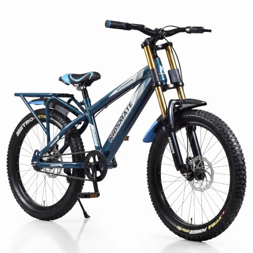 Image of Kidsmate Supernova Pro 20T IBC Mountain Bike with Carrier - Stelios Blue