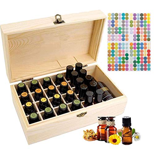 Caja de Madera de Almacenamiento de Aceite Esencial de 36 Ranuras - Almacenamiento 5-15 ml de Botellas de Aceites Esenciales y Perfume #2 Cover