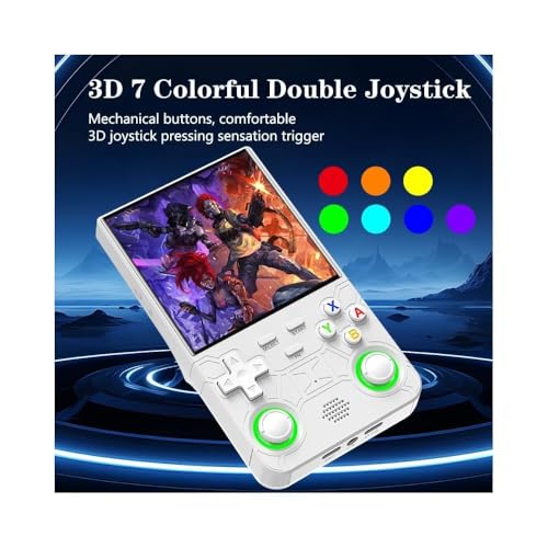 gamesoul R36 Ultra Retro Handheld Game Console, 4.0 Inch IPS Screen, 64G Storage, 20000+ Games, 3000mAh Rechargeable, Linux, Blue 4 5141RFO5W1L