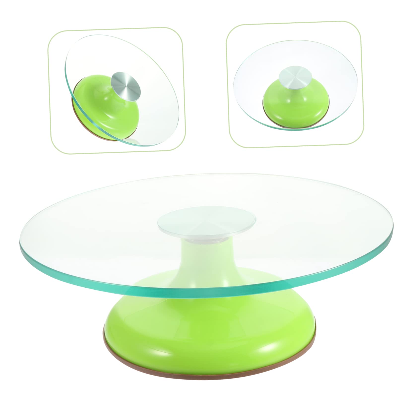 Plataforma Giratoria para Decoración de Tartas de Vidrio Templado 12