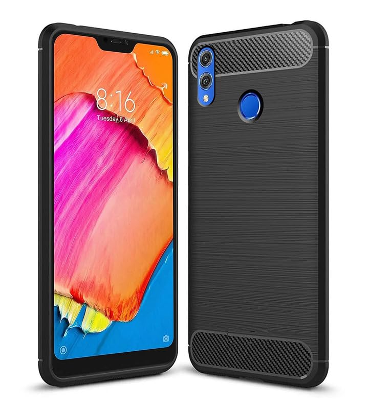 Image of Hybrid Carbon Fiber Back Case for Honor 8X (Black)