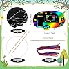RoundFunny 80 Pcs Camping Scratch Cards for Adult Camping Party Supplies Colorful Scratch DIY Paper Art Craft Kit with 80 Pcs Stick and Ribbon for Themed Birthday Party Decor #1