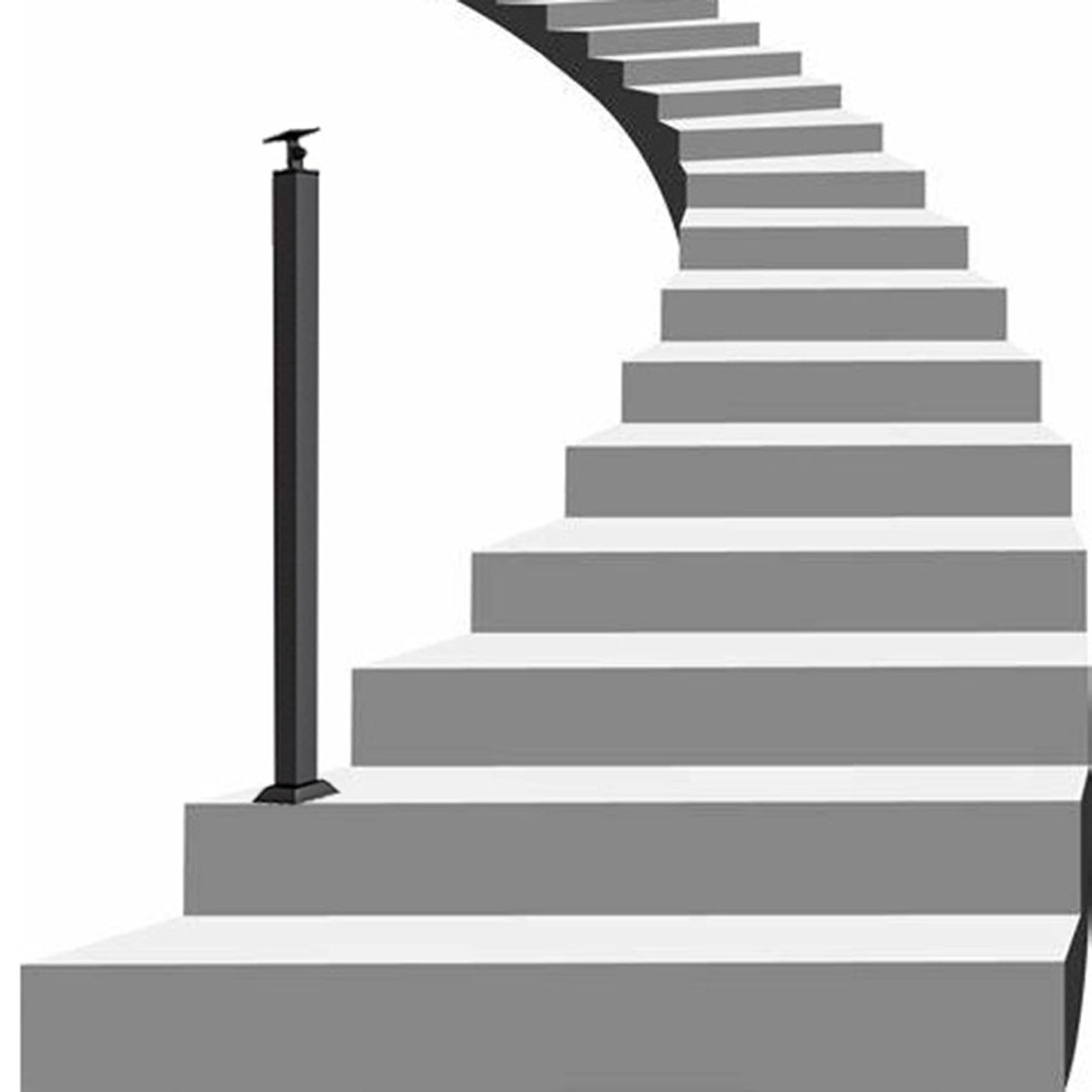 LWJSOCP Modern Stair Handrails with Wrought Iron BracketsSafe Indoor/Outdoor Stair Railing Grab Bar (85cm) Durable Metal Construction for Enhanced Safety and Style