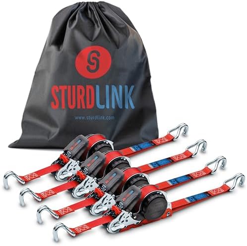 PETEX 2X Automatik-Ratschenspanngurt, Selbstaufrollend, 1-teilig, 5 M X 35 Mm, 1.000/2.000 DaN, Orange, Sicherheits-Doppelspitzhaken