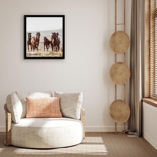 Americanflat 22x24 Picture Frame with Polished Plexiglass - Black Picture Frame - Wide Photo Frames Made of Engineered Wood for Vertical or Horizontal Wall Display - Epic Collection - Black