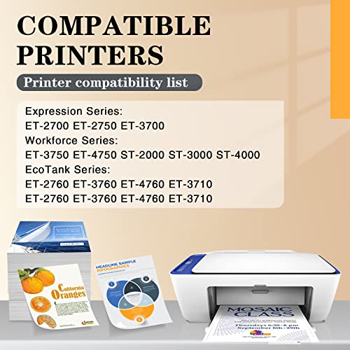 Clorisun 502 Pigment Refill Ink Bottles Replacement For Epson 502 T502 Use With Expression Et-2760 Et-2750 Et-3760 Et-4760 Et-3750 Et-4750 Et-3710 Et-15000 Et-3700 2700 Ecotank Printer (3 Black) #TOP2