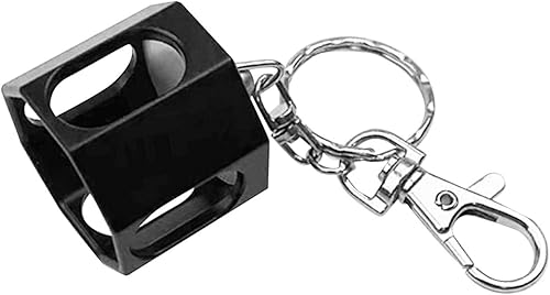 DYNWAVE Soporte para tiza para taco de billar, llavero portador de tiza para tizas redondasoctogonales, bolsa de tiza octogonal portátil ligera,