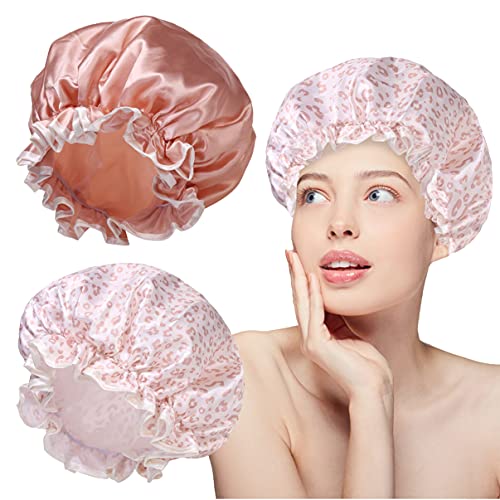 Shower Cap for Women Reusable long hair Shower Hair Bath Cap Women Girl child hair cap Suitable for curly long hair and