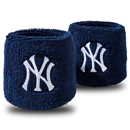 franklin sports mlb team licensed baseball wristbands - mlb team logo sweat wristbands - great for costumes  uniforms - pair