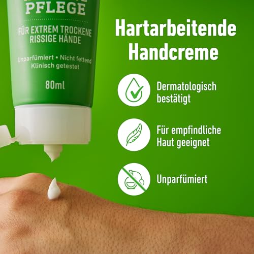 O'Keeffe's Working Hands Tube, 80 ml – Handcreme für extrem trockene, rissige Hände | Spendet sofort Feuchtigkeit, bildet eine Schutzschicht und verhindert Feuchtigkeitsverlust