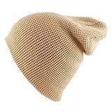 Morehats Waffle Knit Soft Beanie Warm Winter Ski Skater Hip-hop Hat