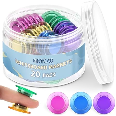 FINDMAG 20Pack Colourful Fridge Magnets Cover
