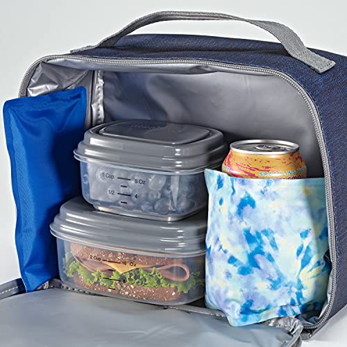 Cool Coolers by Fit & Fresh 2 Pack Soft Ice, Flexible Stretch Nylon Reusable Ice Packs for Lunch Boxes & Coolers, Aqua Tye Dye - Image 5