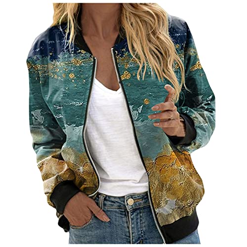 Collage Jacket Blouson Jacke Damen Sommer Kurzjacke Damen Sommer...