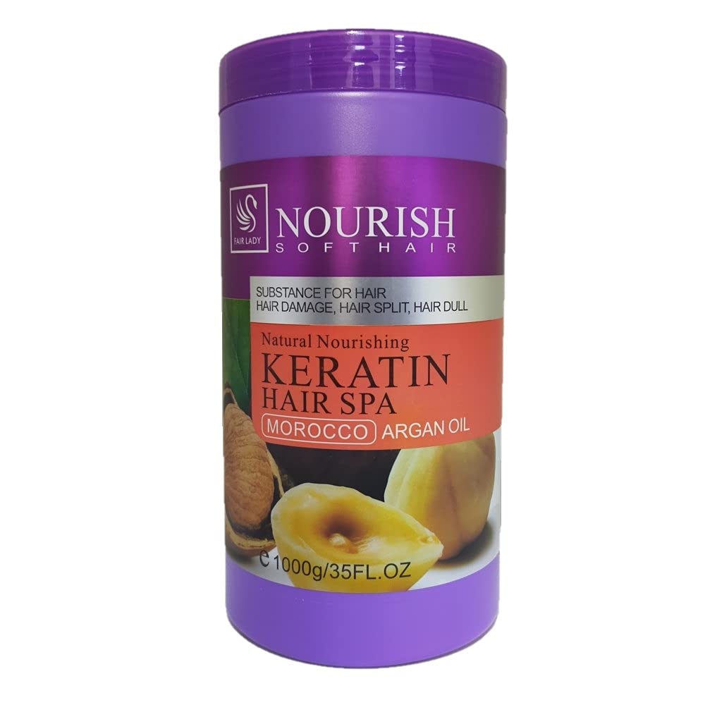 Nourish Softhair SOFT HAIR, Natural Nourishing KERATIN HAIR SPA, MOROCCO ARGAN OIL 1000g