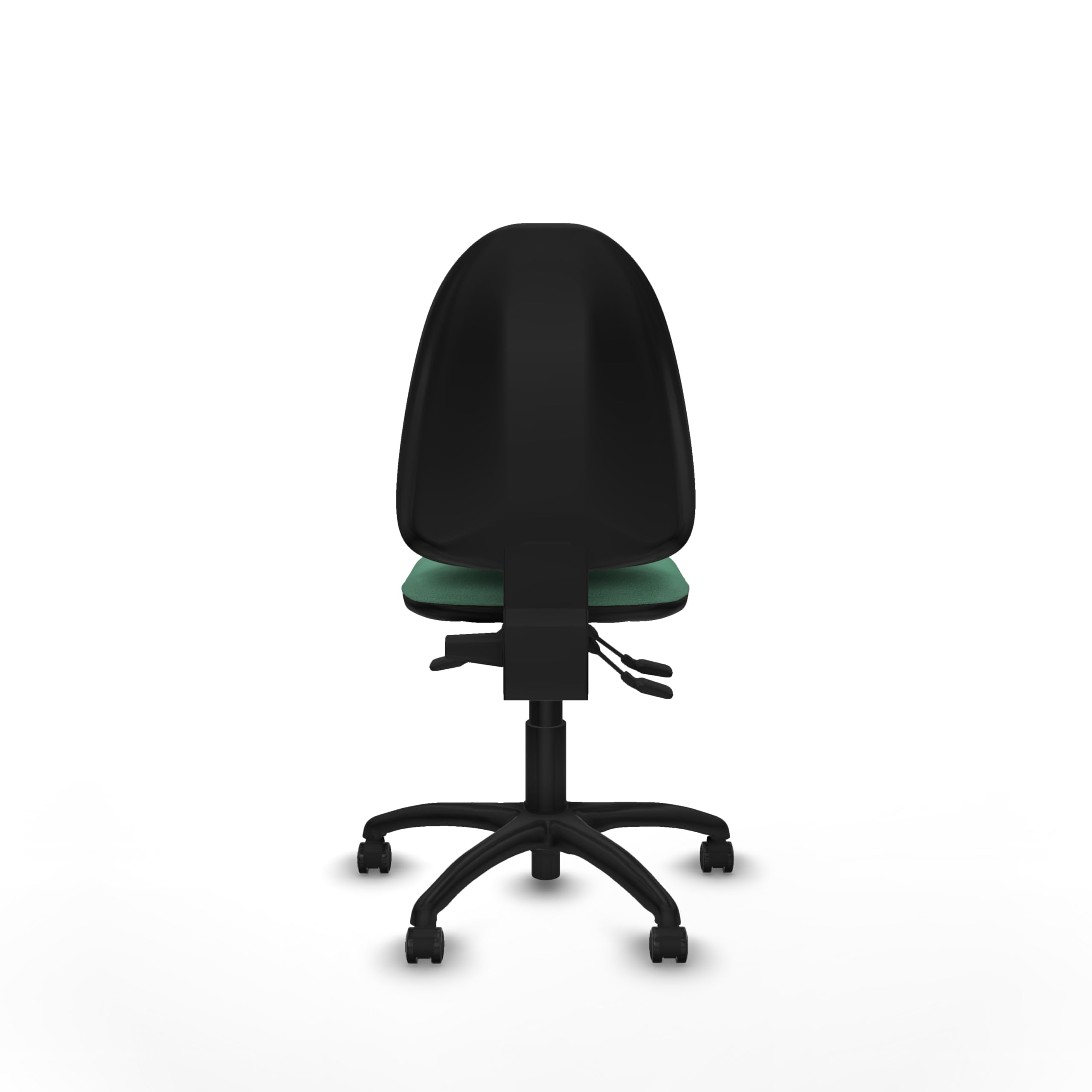 Piqueras y Crespo - Silla para Costureras Aýna sin Brazos. Equipado con Asincro y Espuma de Corte. con Ruedas Autofrenantes. Verde Esmeralda