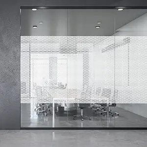 Asian Paints EzyCR8Window Frosted Glass Film? Geometric Pattern,Multisurface Self Adhesive Privacy Glass Film for Windows,Glass Door,Bathroom,Office,40 * 200 cm