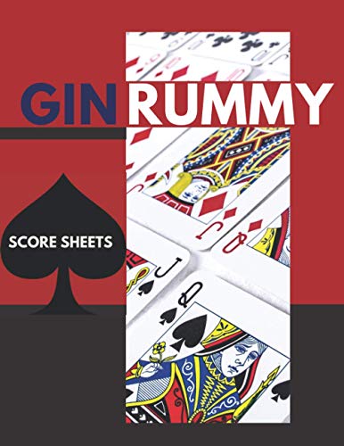 Gin Rummy Score Sheets: For Gin Rummy Lovers | Record Keeper Book| Gin Rummy Card Game Kit |"8.5x11"In, 120 Large Gin Rummy Score Pads (Gift).