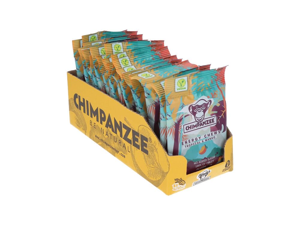 CHIMPANZEE Energ.Vegan Mango Candy Box, 20 Units
